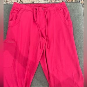 Healing Hands Pink Scrub Pants